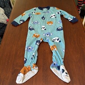 Carter's Fleece Footie Pajamas with Playful Animal Print